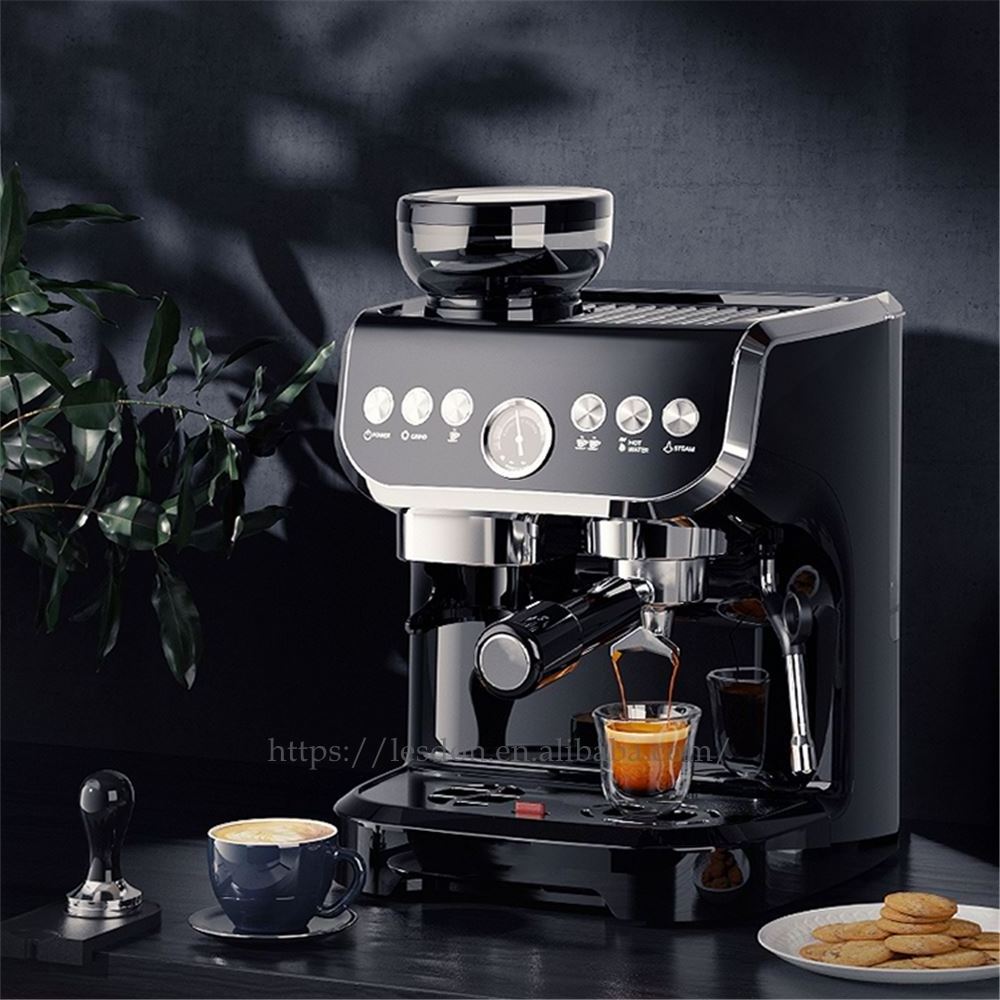 2023 Best Selling Full-automatic, Coffee Machine With Grinder Filter Coffee Maker With Pressure Gauge/