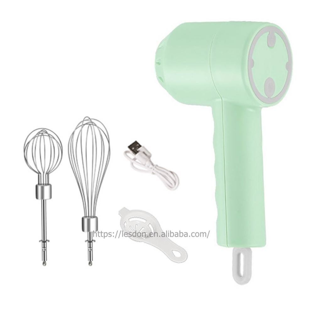 Low power Mixer Blender Manual Hand Cake Mixer Electric USB Rechargeable 5 Speeds Mini Electric Milk Foam Maker Blender Mixer