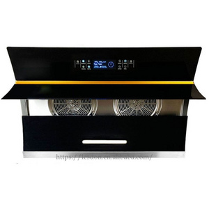 Super strong suction international version side range hood with CE certification and double motors kitchen chimney