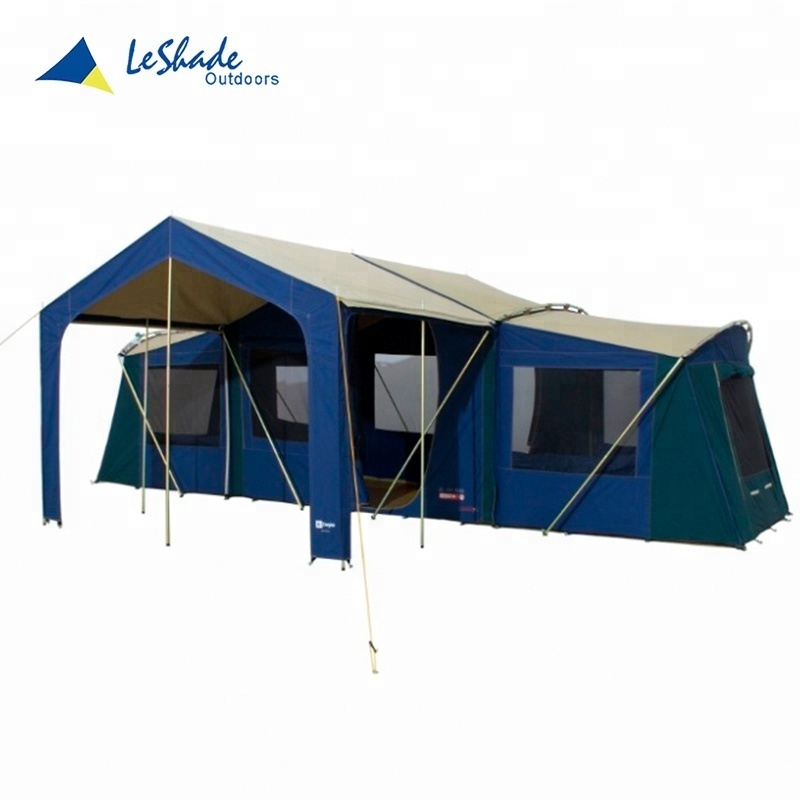 Leshade outdoor big family camping tent 5 persons 3 rooms