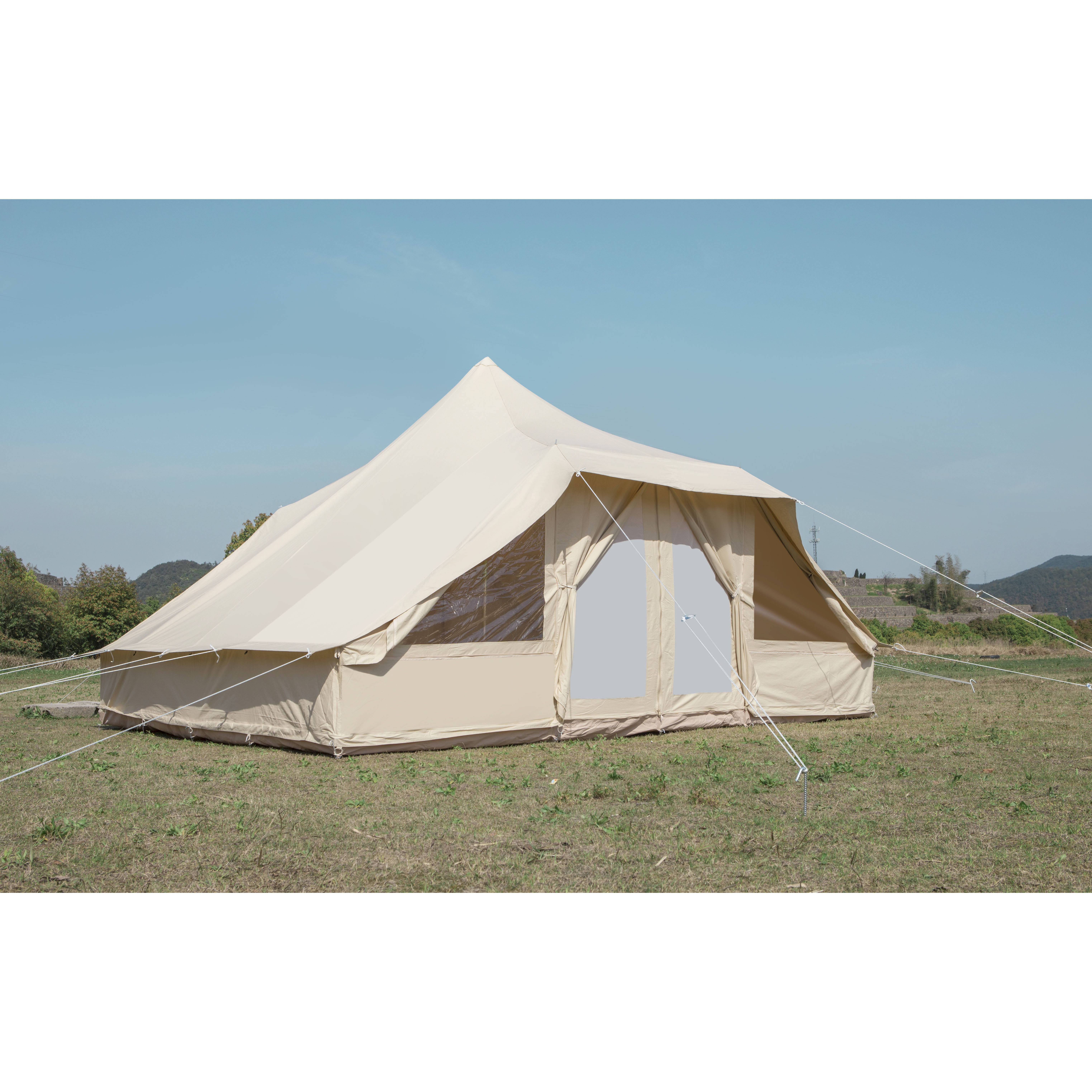 5x4mTouareg bell tent outdoor camping Utgard tent luxury 100% cotton canvas safari tents manufacturers