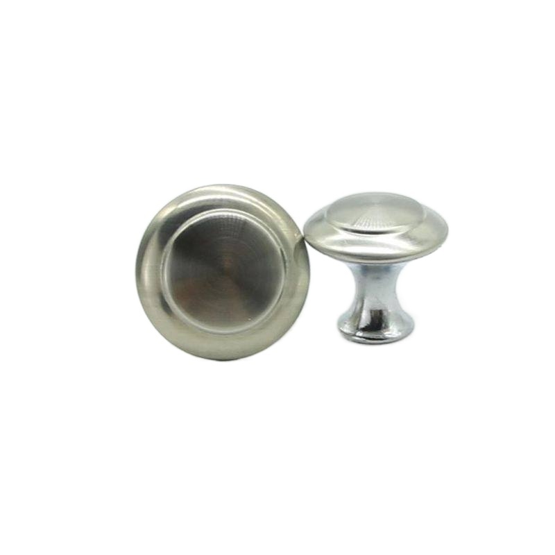 Round Mushroom Head Single Hole Drawer Handle Stainless Steel Manufacturer Direct Sleathersimple Silver Kitchen Handles Circular