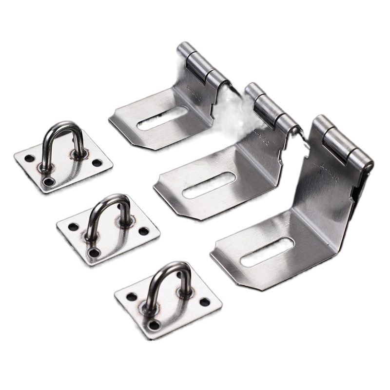 Manufacturer's direct selling thickened stainless steel latch door right angle latch wooden door buckle lock