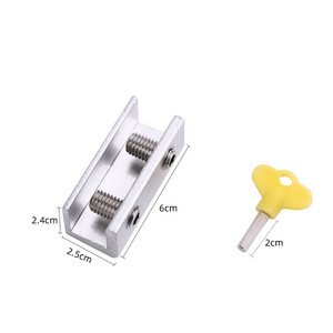 Stainless steel window lock sliding door lock child anti-clip protection Security lock device anti-theft limiter