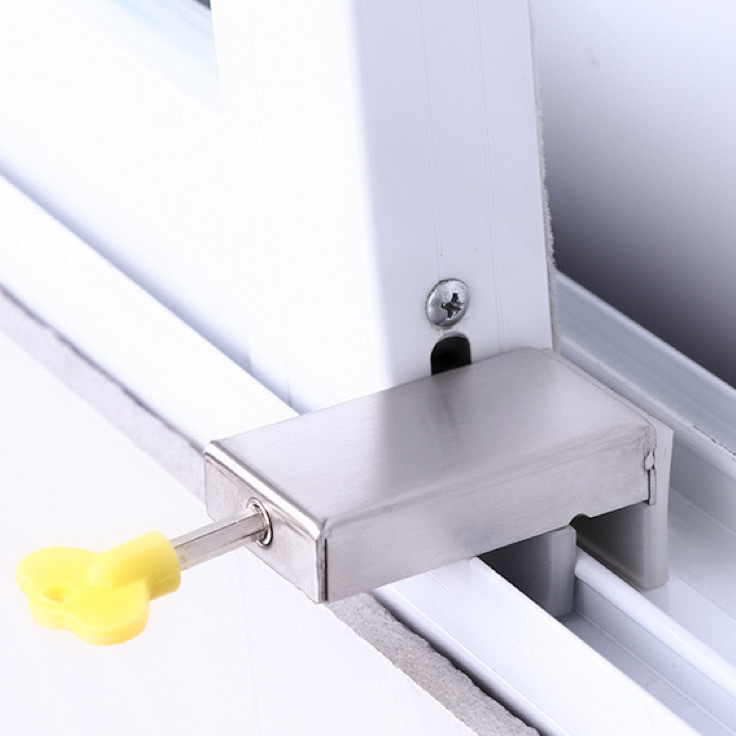 Stainless steel window lock sliding door lock child anti-clip protection Security lock device anti-theft limiter