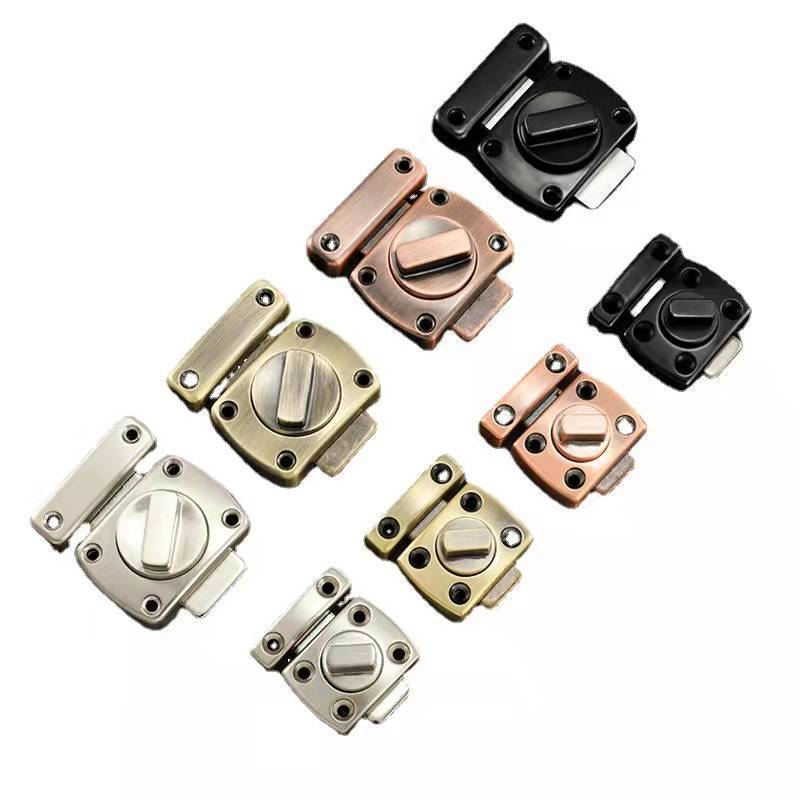 Manufacturer's direct selling zinc alloy square knob bolt surface mounted left and right universal door and window bolt