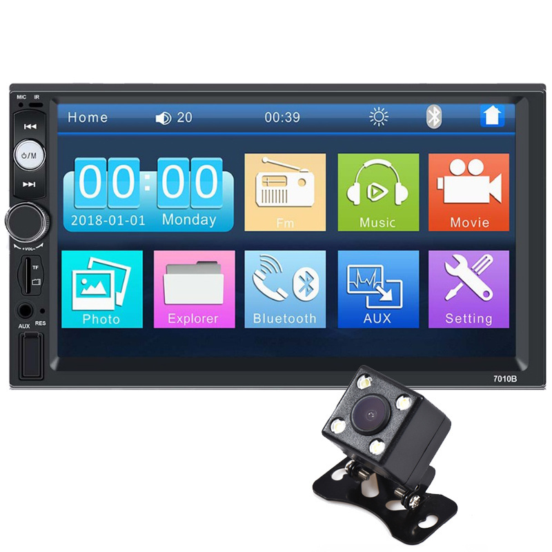 Universal 7010B 7'' MP5 Player 2 Din Car Radio Auto With Camera car DVD player