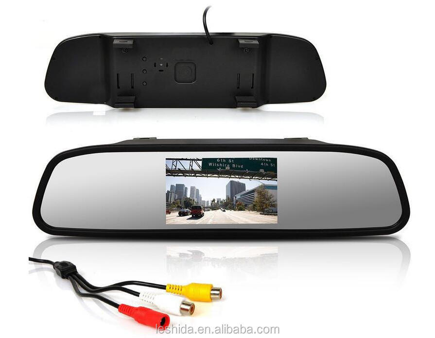 Car Rear View Mirror Monitor With 4.3 inch TFT LCD MONITOR Auto Car Monitor Reverse Display