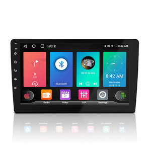 Android 2Din Car Stereo, 9 Inch Multimedia System with GPS Navi/HiFi/WiFi/DSP/EQ/FM Radio/Mirror-Link, Dual USB & Backup Camera