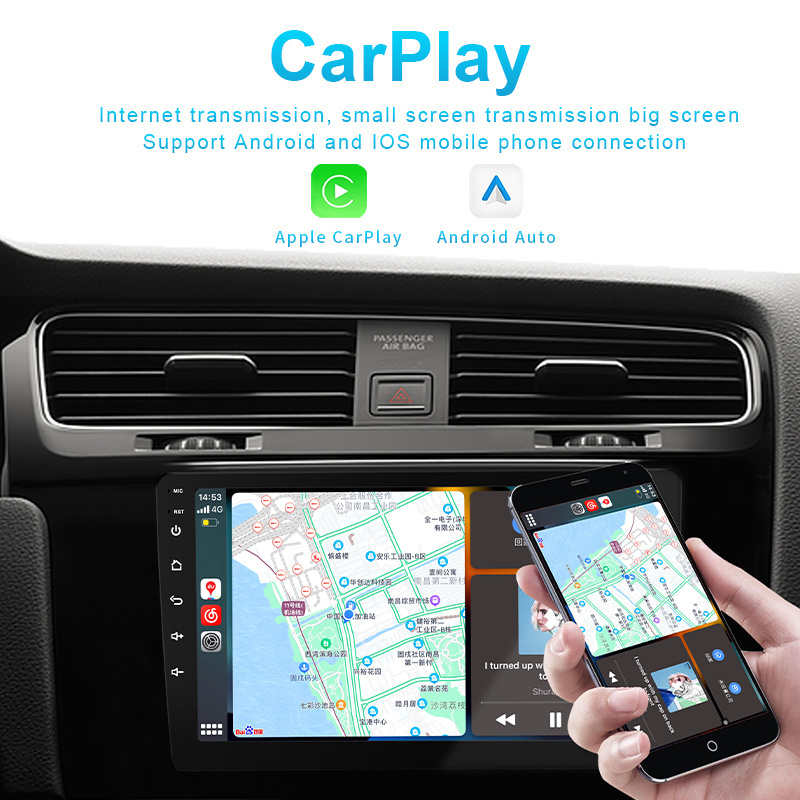 LAESD 10.1'' Car Stereo Carplay 2 Din Removable Screen Autoradio Car Radio Android Auto BT FM Car MP5 Player