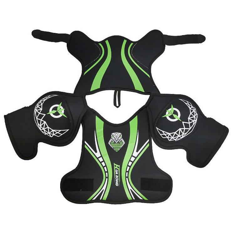 Custom Logo Kids Children Teenage Vest Protective Gear Ice Hockey Lacrosse Chest Shoulder Guard Protector