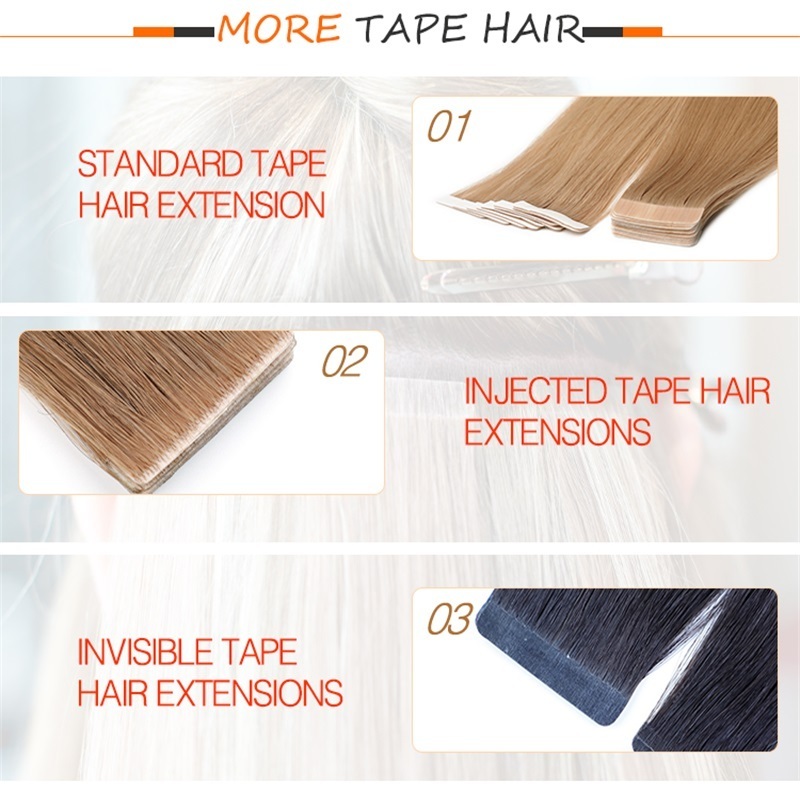 Wholesale Russian Invisible Hair Remy Double Drawn Tape Human Hair Extension Ombre Tape In Human Hair Extensions Double Sides