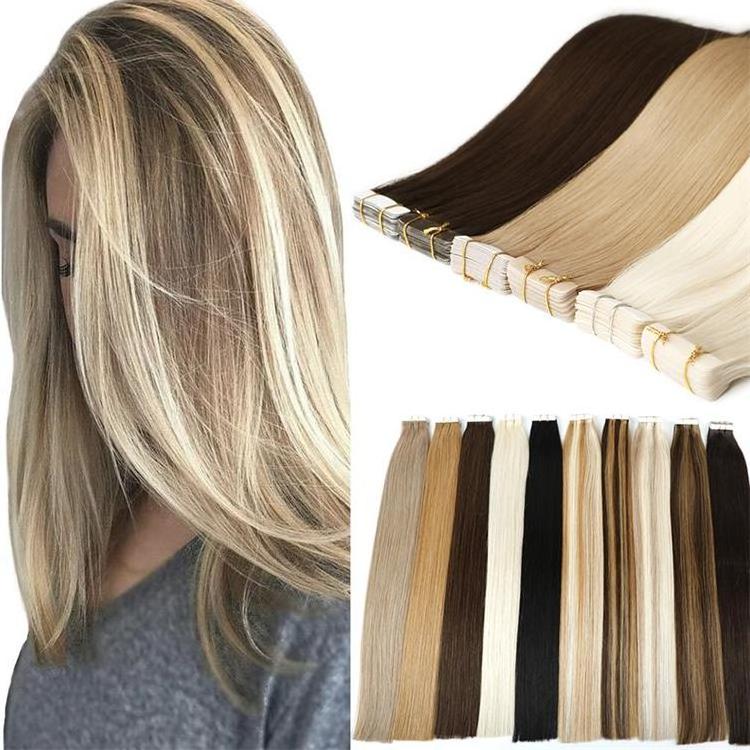 Wholesale Hair Extensions Tape-Ins Ombre Hair, Tape Extension Hair Skin Weft, Tape In Extension 100 Human Hair