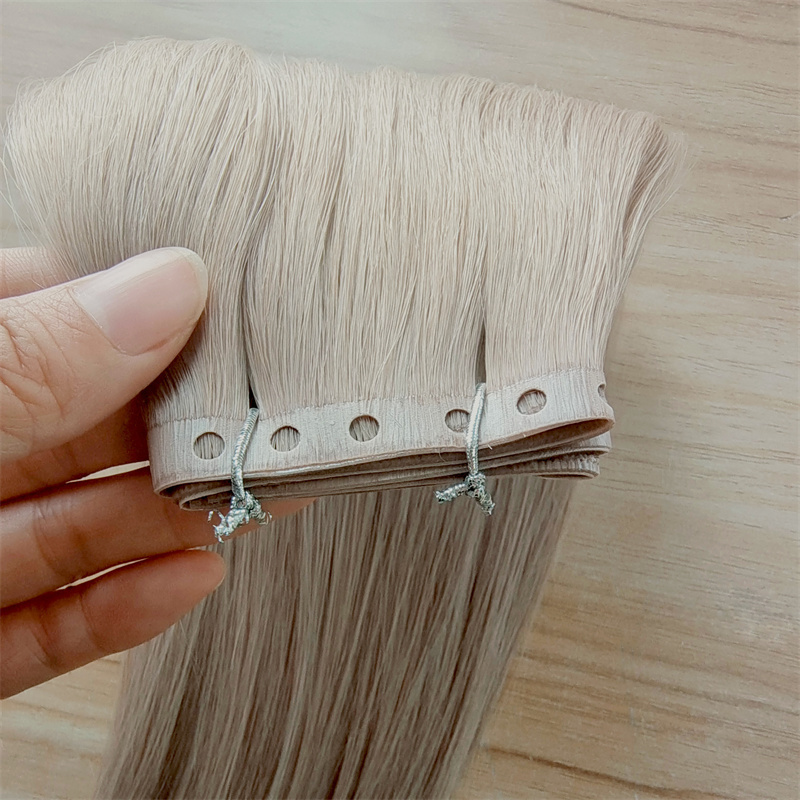 LeShine Flat Weft Double Drawn Extensions Remy Hair Wholesale Easy Use Invisible PU Machine 100% Remy Human Hair 