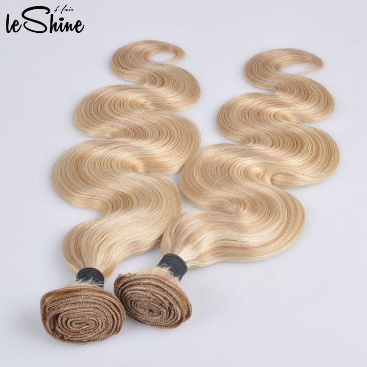 LeShine Hair Supplier 100% Remy Straight Hair Machine Weft 30 Inch 613 Human Hair Weft