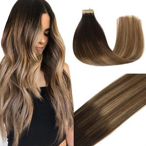 Wholesale Hair Extensions Tape-Ins Ombre Hair, Tape Extension Hair Skin Weft, Tape In Extension 100 Human Hair