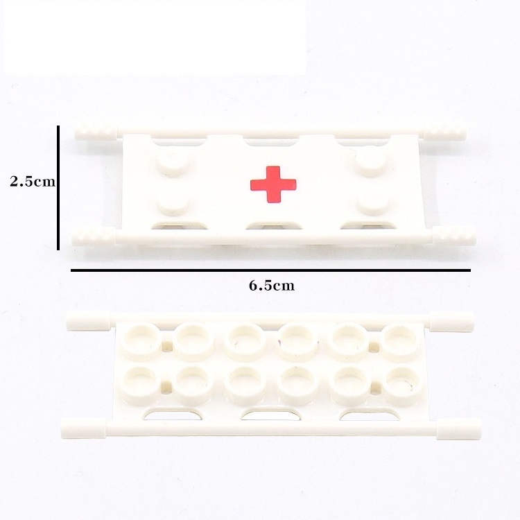 WW2 Army Toy Military Medical Set Ambulance Rescue Stretcher Board Building Block Toys Army Hospital Set