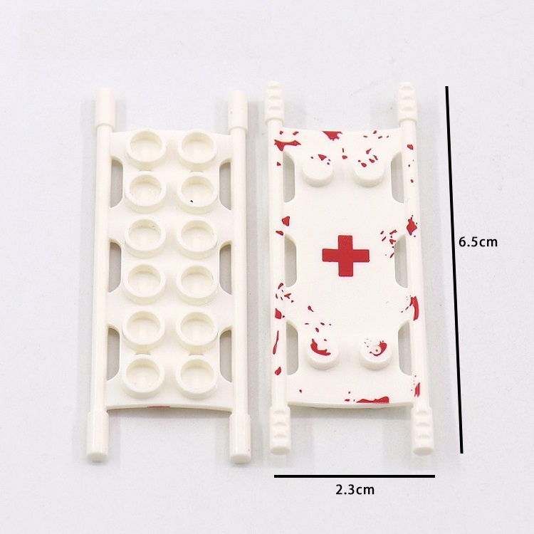 WW2 Army Toy Military Medical Set Ambulance Rescue Stretcher Board Building Block Toys Army Hospital Set