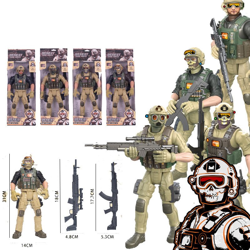 Mini Swat Police Action Figure Toys Military Soldier Figures Set WW2 Weapons Pack Accessories Kits Kids Toys Boys Play Set