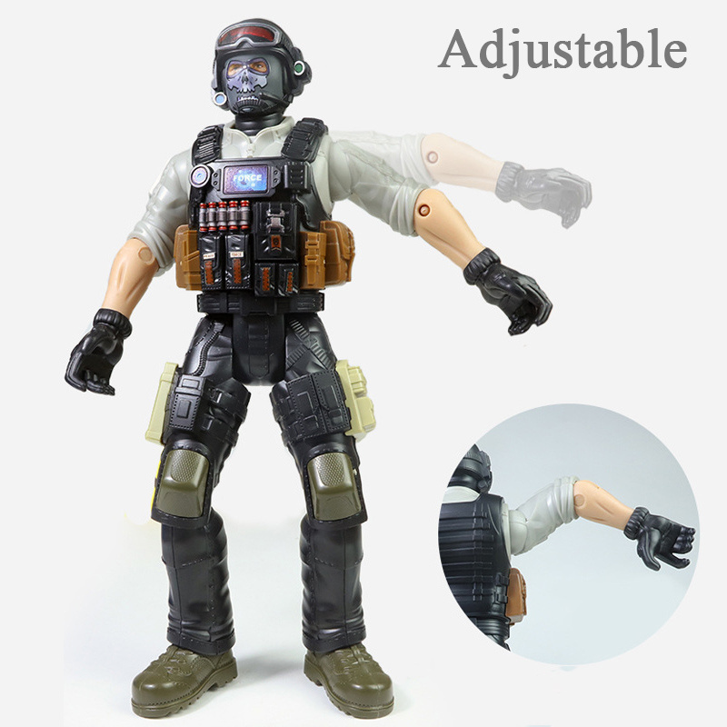 Mini Swat Police Action Figure Toys Military Soldier Figures Set WW2 Weapons Pack Accessories Kits Kids Toys Boys Play Set