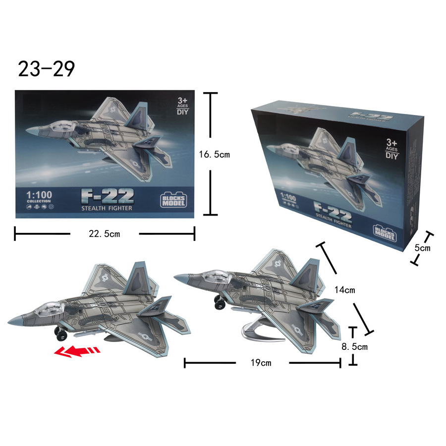 1/100/200 Military DIY Airplane Kit Build Block Toy Plane Model Plastic Aeroplane Collection Jet Plane Construction Build Block