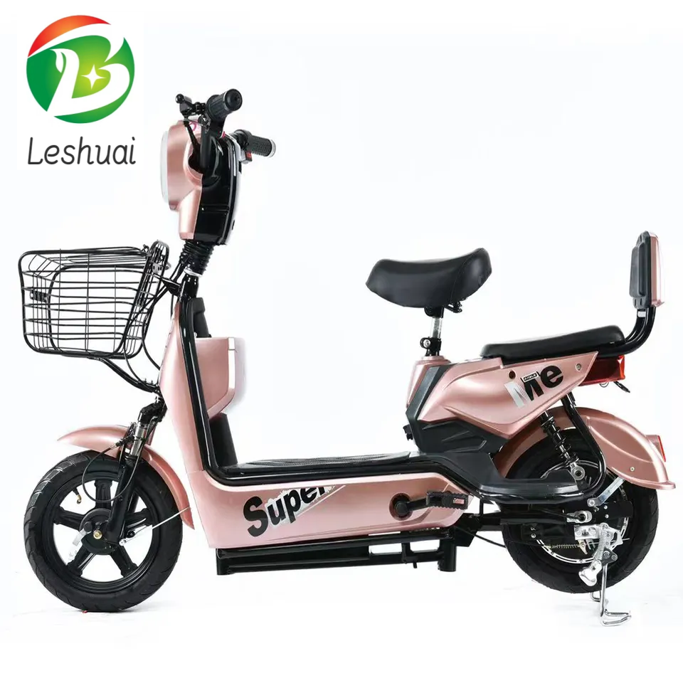 factory wholesale best price 14 inch 350w 48V two seats cheap electric scooters electric city bike electric bicycle for adults