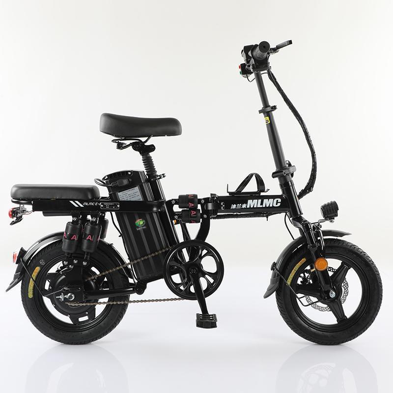 Electric Folding Bike 48V Foldable Mountainbike Bicycles Fat Tire Electric Bike Steel LCD Display Adults EU Warehouse 14''