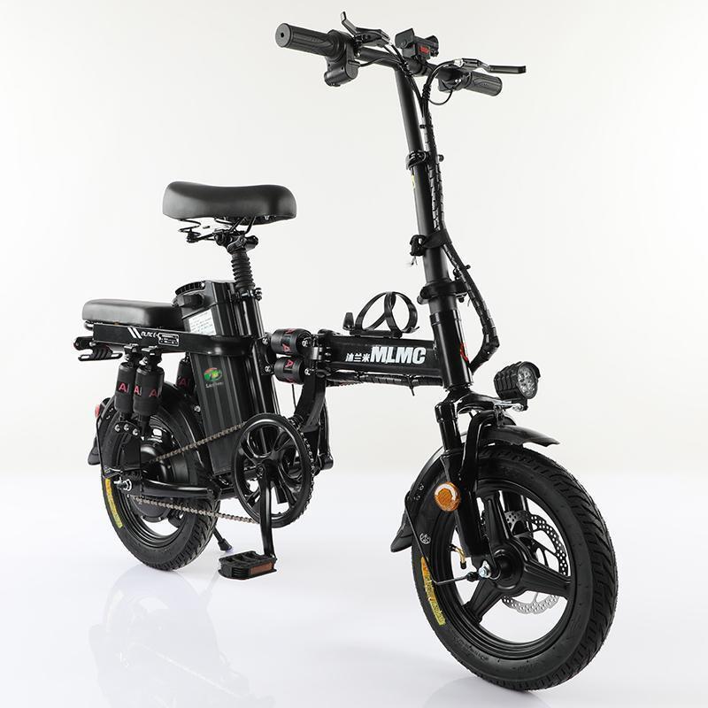 Electric Folding Bike 48V Foldable Mountainbike Bicycles Fat Tire Electric Bike Steel LCD Display Adults EU Warehouse 14''