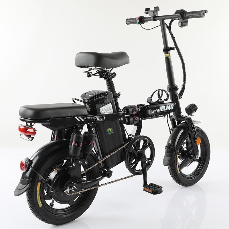 Electric Folding Bike 48V Foldable Mountainbike Bicycles Fat Tire Electric Bike Steel LCD Display Adults EU Warehouse 14''