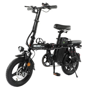 Electric Folding Bike 48V Foldable Mountainbike Bicycles Fat Tire Electric Bike Steel LCD Display Adults EU Warehouse 14''