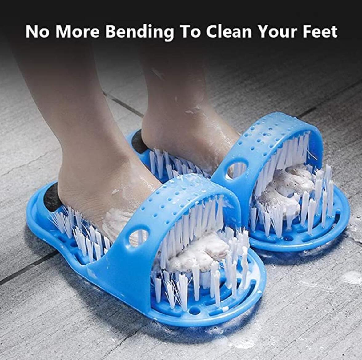 Foot Scrubber Massage Scrub Cleaner Dead Skin  Remover  Foot Cleaner Brush Slipper