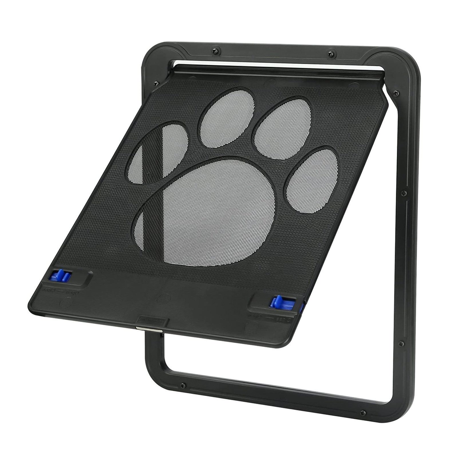 Hot Sales Pet Door ABS Cat Screen Door Easy to Install Pet Screen Door with Magnetic Flap Lockable for Cats