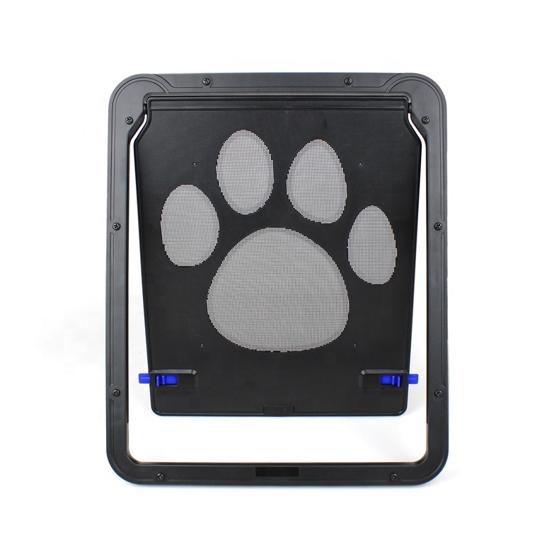 Hot Sales Pet Door ABS Cat Screen Door Easy to Install Pet Screen Door with Magnetic Flap Lockable for Cats