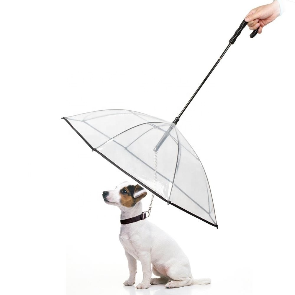 Pet Umbrella Rain and Snow Protection Adjustable Dog Umbrella with Traction Rope Suitable For Small Dogs