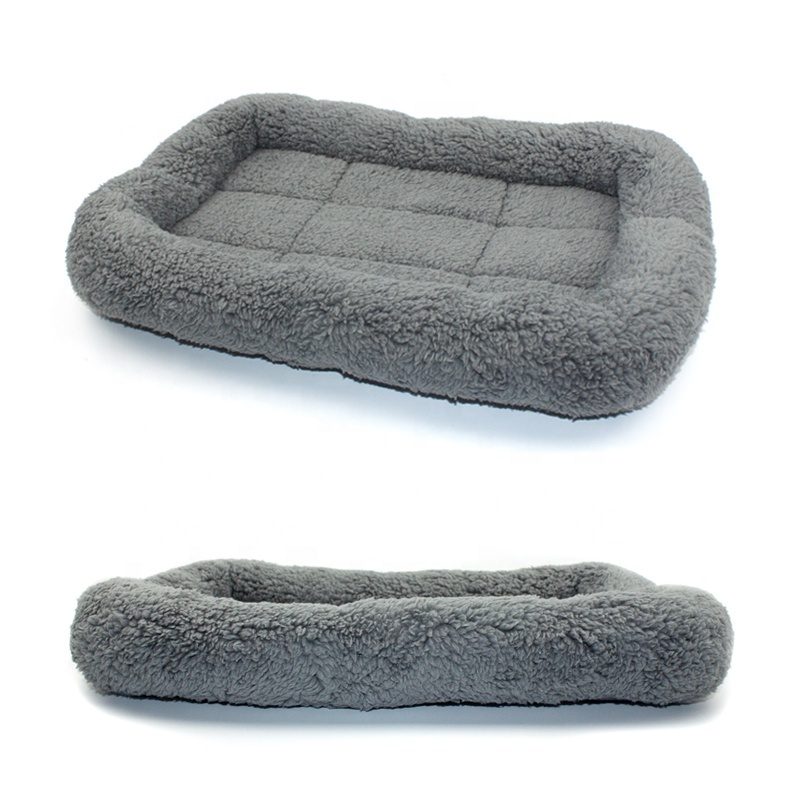 Pet Bed Pet Cushion with Pillow Around for Puppy Curling Sleep Cat Pad for Cat Carrier/Crate Dog Self-Warm Bed, Small