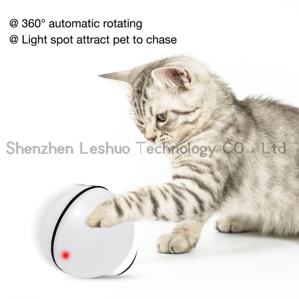 USB Charge Cat Toys Automatic Scrolling Cat Ball Toy Pet Chase IQ Training Electric Cat Toy Pet Accessories