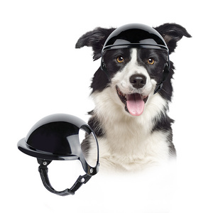 Pet Helmet Motorcycle Helmets Bike Hat Safety Riding Outfit with Ear Holes Helmets for Dogs Cats