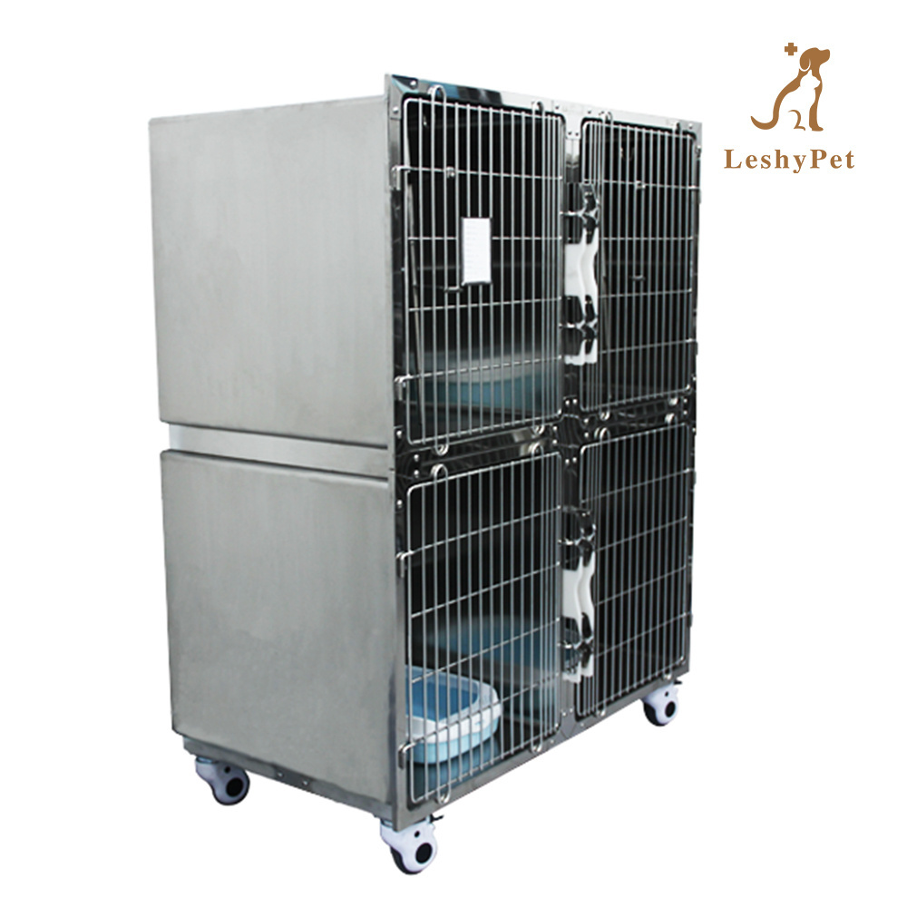 Leshypet  Stainless Steel Dog Cages  Heavy Duty Extra Large Kennel for Large Dogs