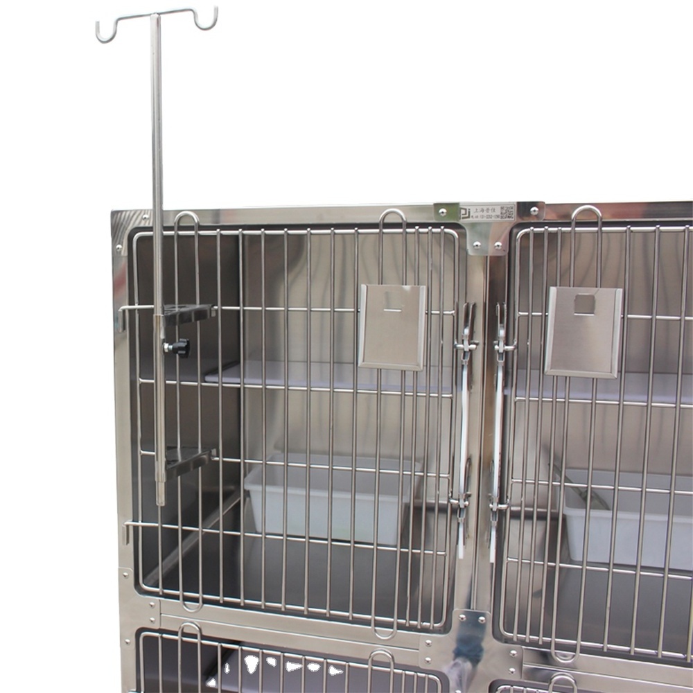 Leshypet  Stainless Steel Dog Cages  Heavy Duty Extra Large Kennel for Large Dogs