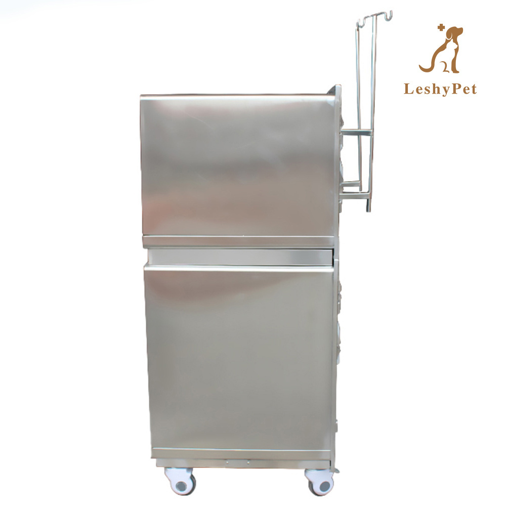 Leshypet Veterinary animal hospital clinic stainless steel kennel panels luxury cat dog cage stackable dog kennel