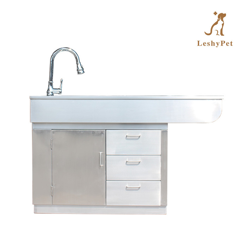 Leshypet Pet cleaning table / veterinary grooming tub/veterinary bathing sink multi-functional pet disposal table