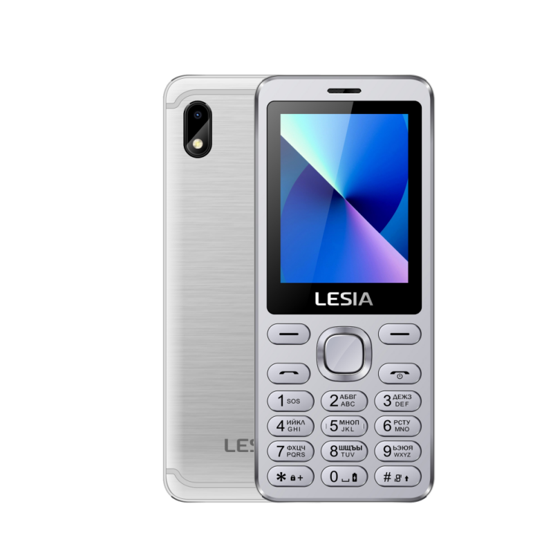 Lesia 2.4 inch dual sim slim very slim feature phone plated keypad metal body mobile phone 2G gsm cell phone