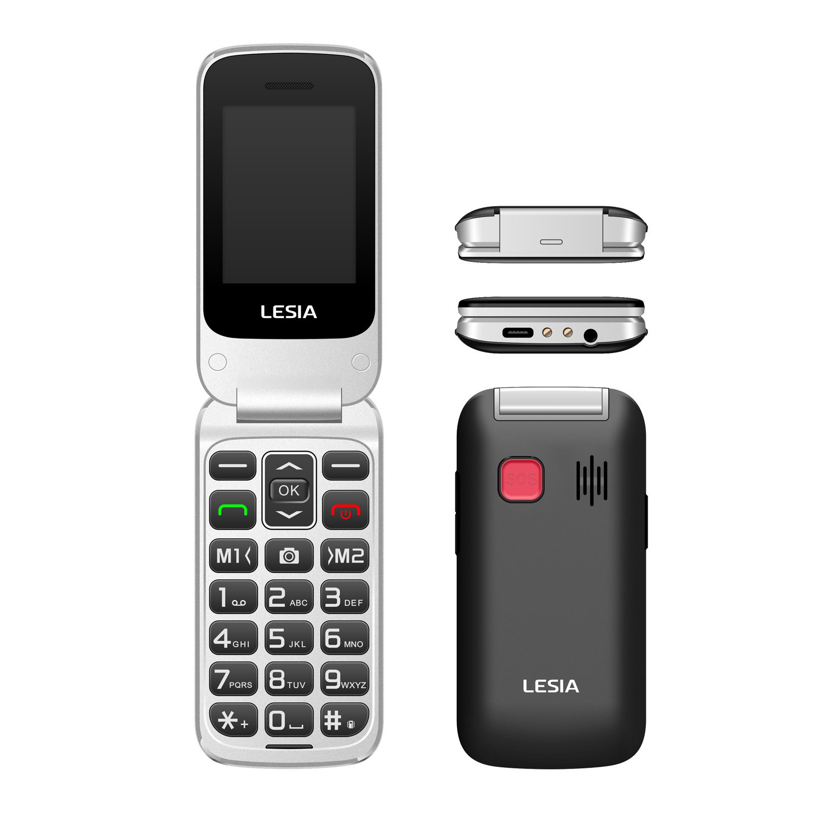 LESIA Flip feature cute mini 4G mobile phone 2 sim cheap price 2.4 inch portable phone with big keypad