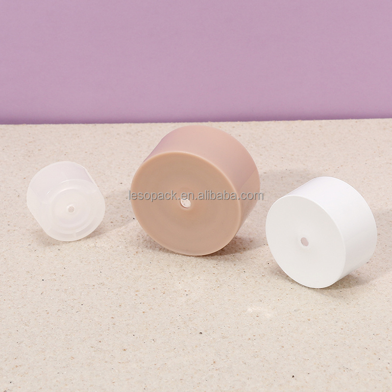 Wholesale 100ml  PCR Soft tube 100% sugarcane shampoo cosmetic tubes with center flow twist lid