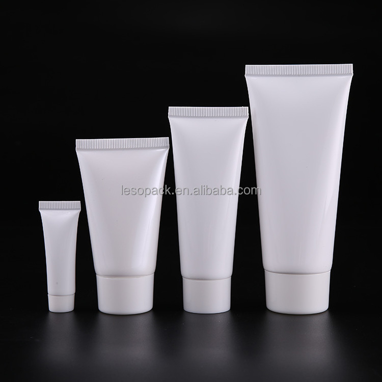 Stocks Low MOQ Custom Soft 100ml 120ml 150ml 200ml Round Flip Lid Cosmetic Cream Tube squeeze plastic tubes 100ml