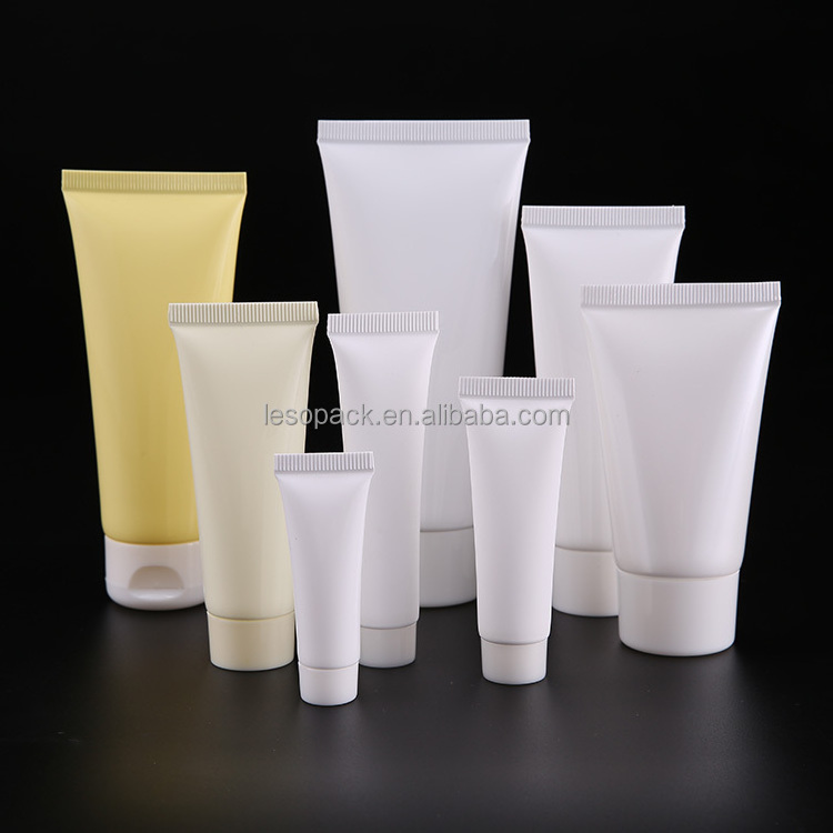 Stocks Low MOQ Custom Soft 100ml 120ml 150ml 200ml Round Flip Lid Cosmetic Cream Tube squeeze plastic tubes 100ml