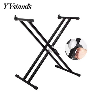 88 keys Heavy duty piano double x music keyboard stand professional for music instrument