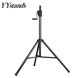 OEM Professional heavy duty black adjustable tripod crank speaker stand floor for 15 inch speaker YY STADNS