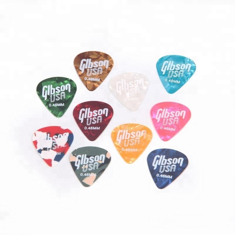 high quality 0.46mm GB celluloid guitar picks for playing guitar Factory OEM