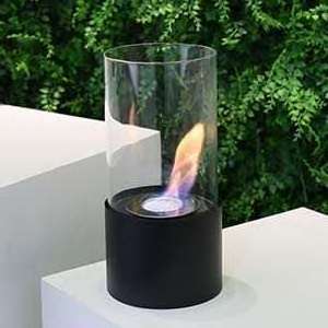 Table Top Ethanol Fireplace anthracite color and Round ethanol fireplace insert indoor outdoor heater